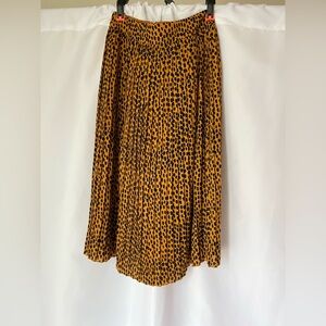 J. Crew polka-dot silk midi-length skirt - sz 2